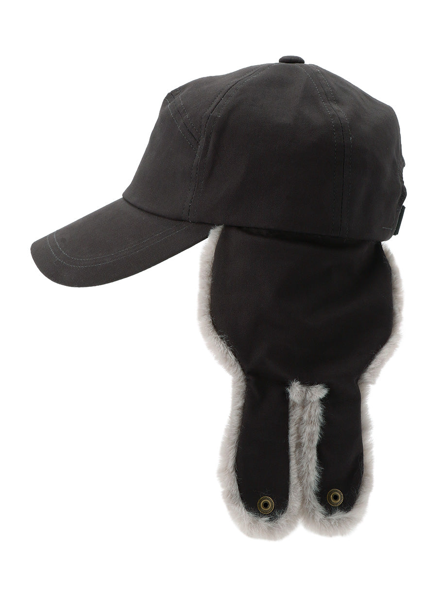 ウサギ耳あてパイロットキャップ