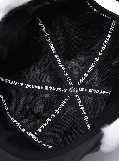 ウサギ耳あてパイロットキャップ