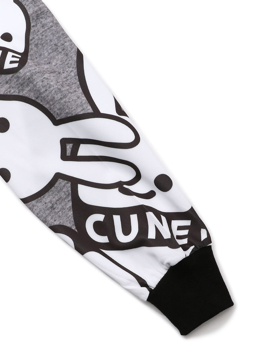 総柄ジャージ 降り積もるCUNEウサギ