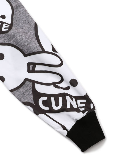 総柄ジャージ 降り積もるCUNEウサギ