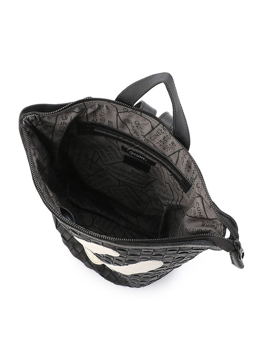 【希少】CUNE ロビタ ウサギ かごバッグ MESH BAG カタログ掲載品 CUNE × robitaレザーメッシュリュック