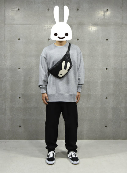 CUNE × robitaレザーメッシュボディバッグ