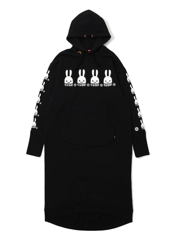 U26女性のロングパーカーワンピース