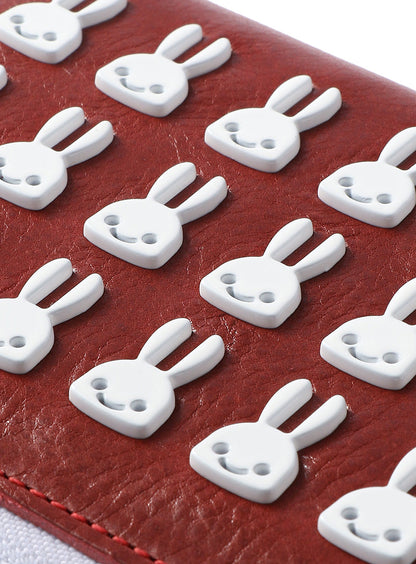 ウサギスタッズロングウォレット