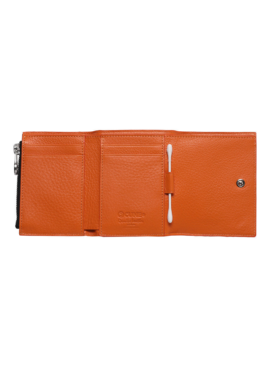 レザー三つ折りウォレット