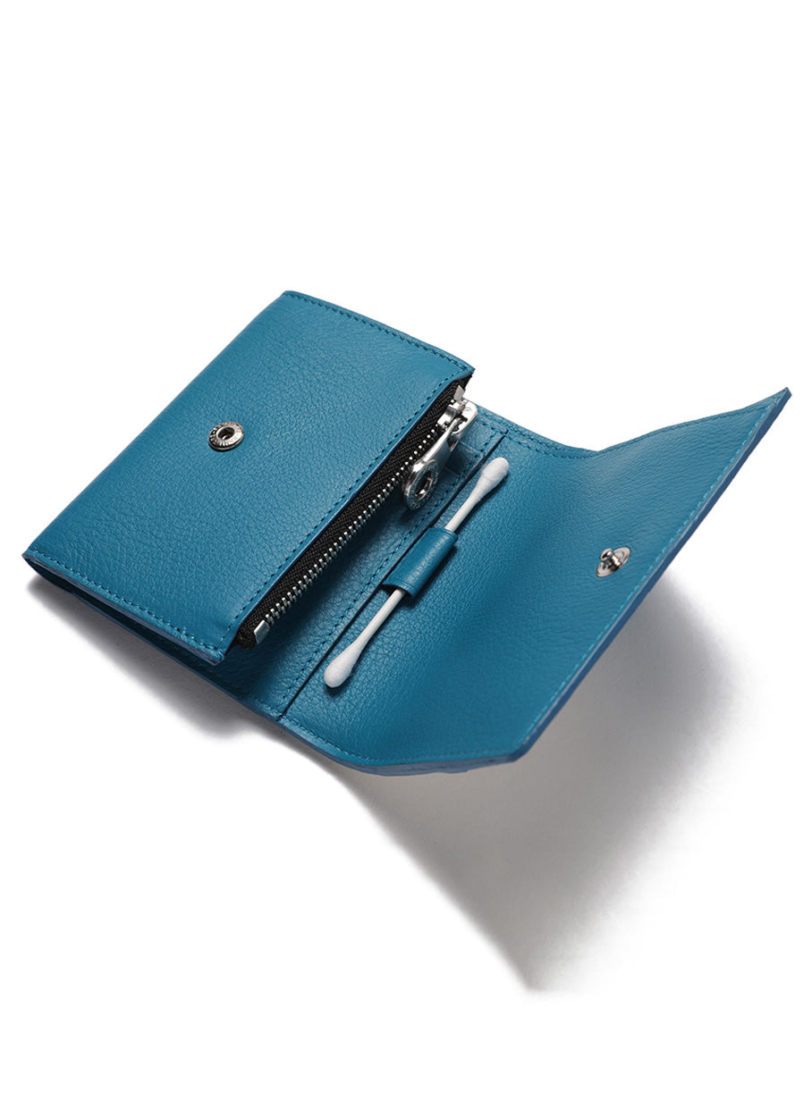 レザー三つ折りウォレット