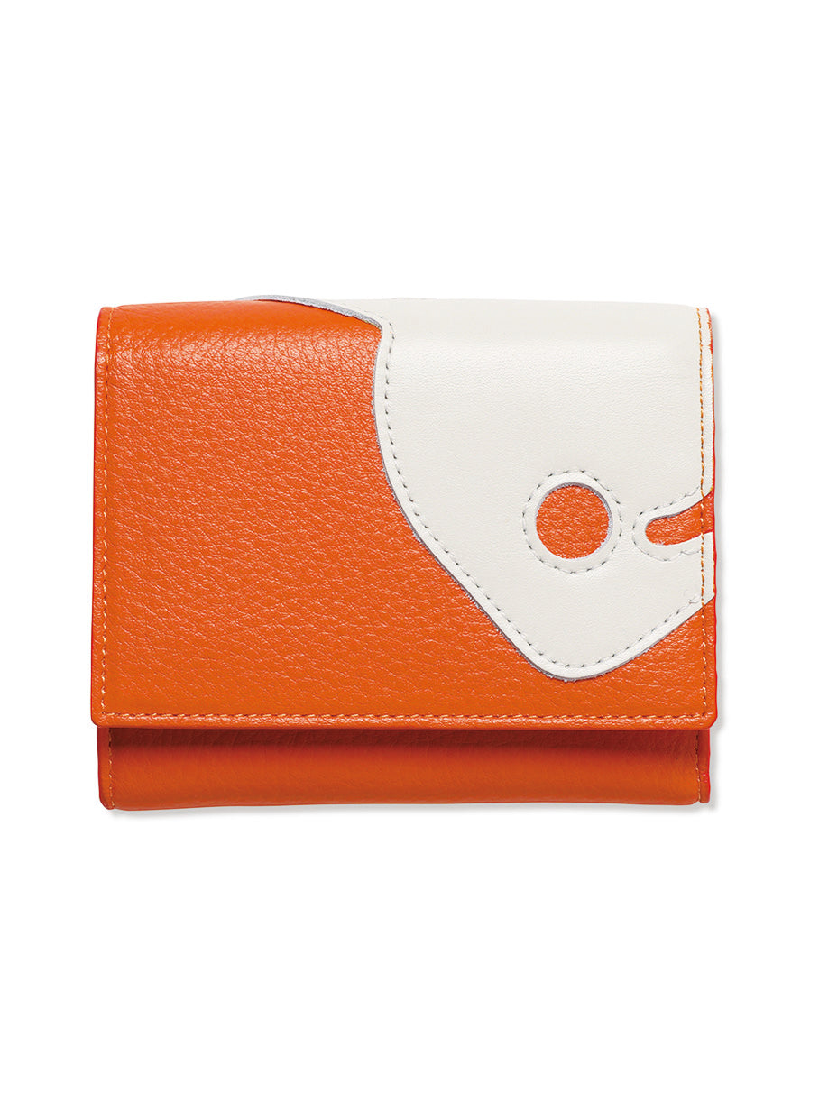 レザー三つ折りウォレット