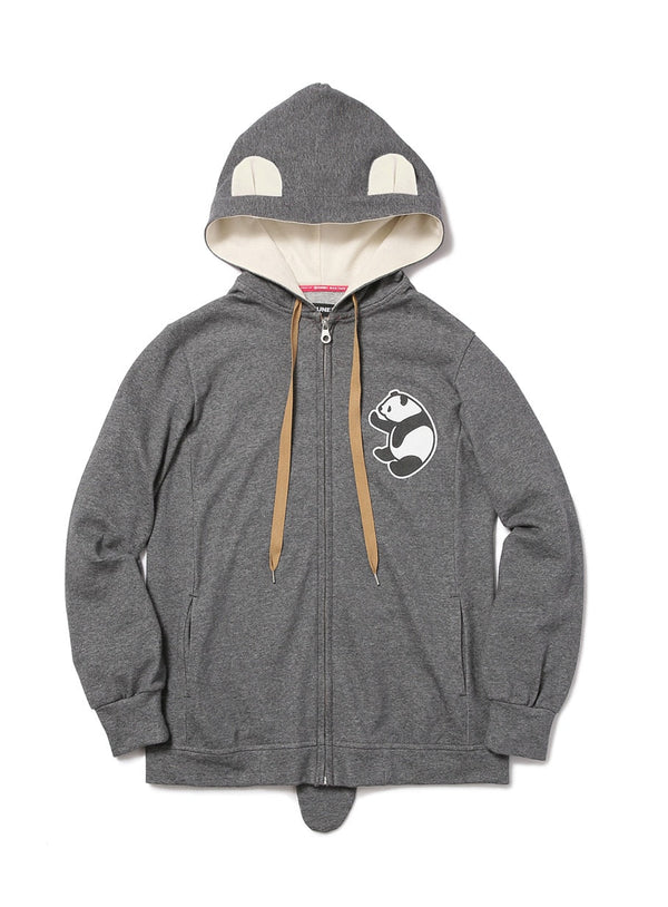 耳付きジップパーカー