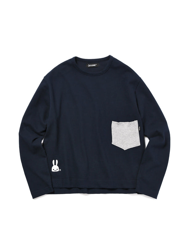 ワイドロングスリーブポケットTシャツ