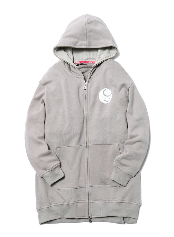 ロングジップパーカー