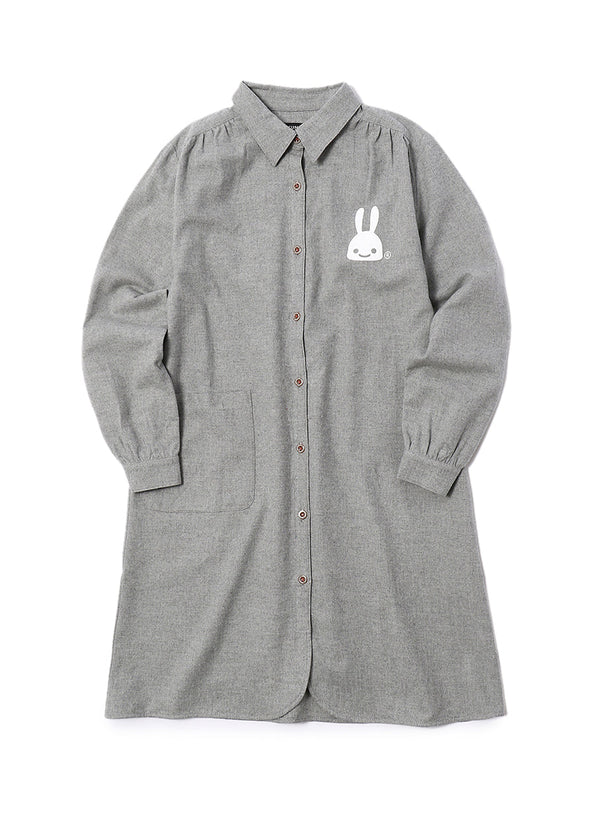 シャツワンピース ウサギ