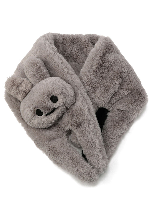 うさぎの襟巻き