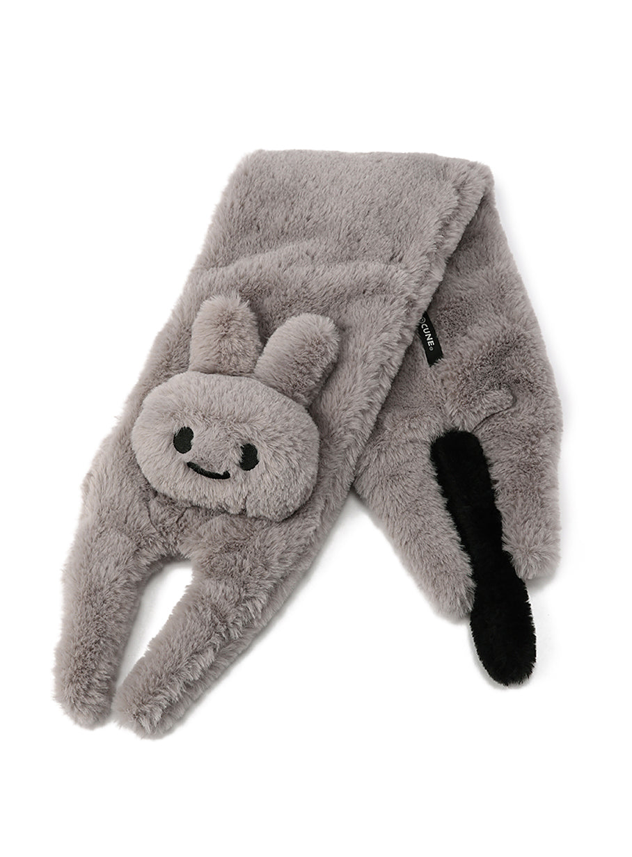 うさぎの襟巻き
