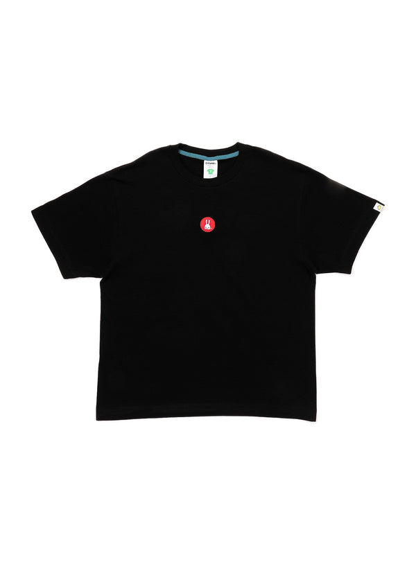 丸にウサギの刺繍T-SHIRTS