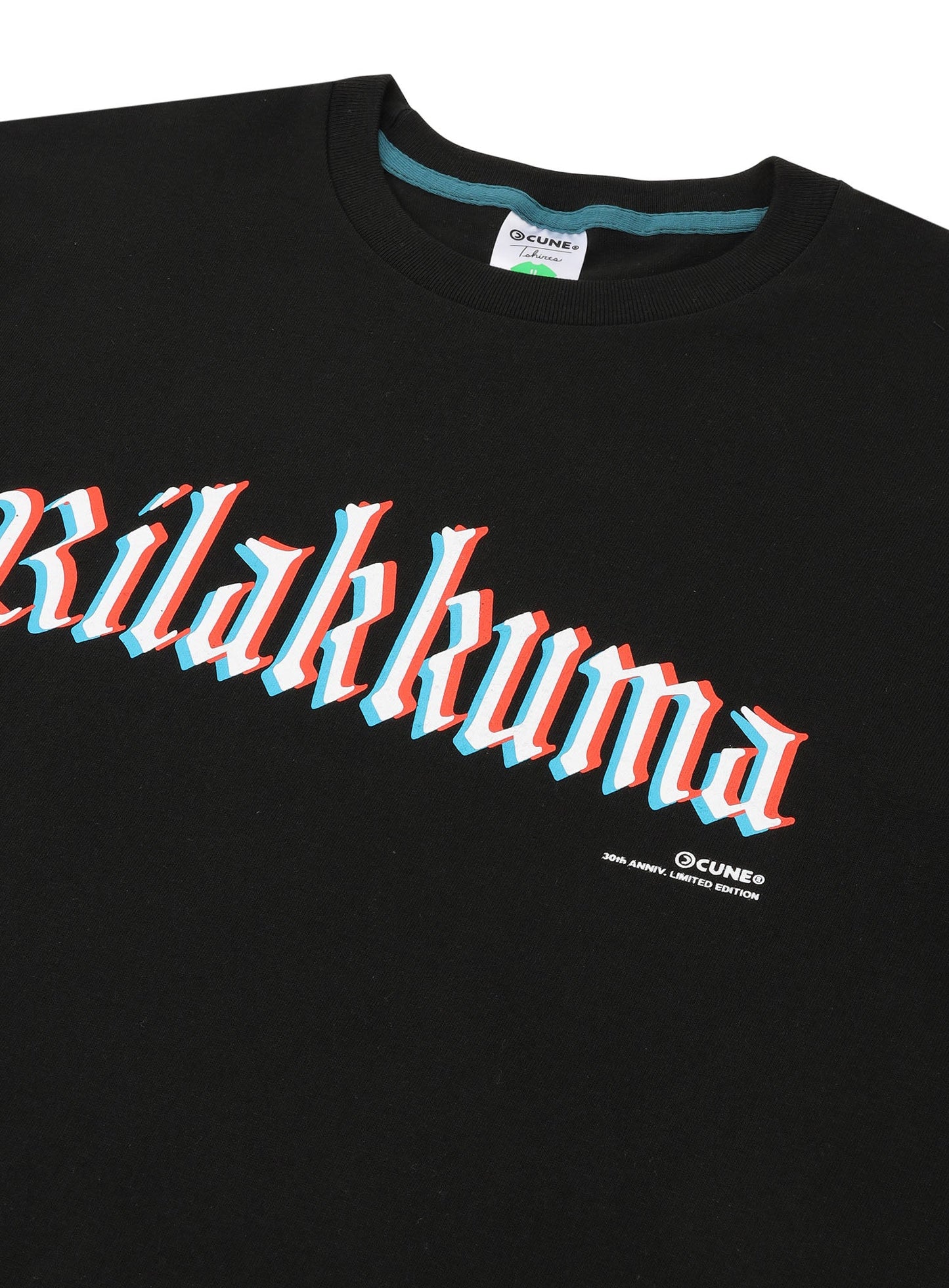 30th ANNIV T-SHIRTS リラックマ ブラックレター