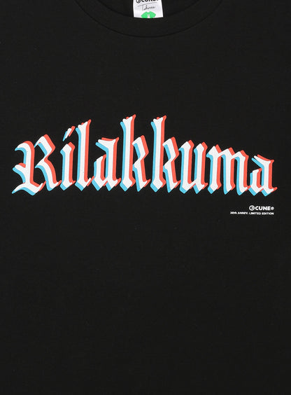 30th ANNIV T-SHIRTS リラックマ ブラックレター