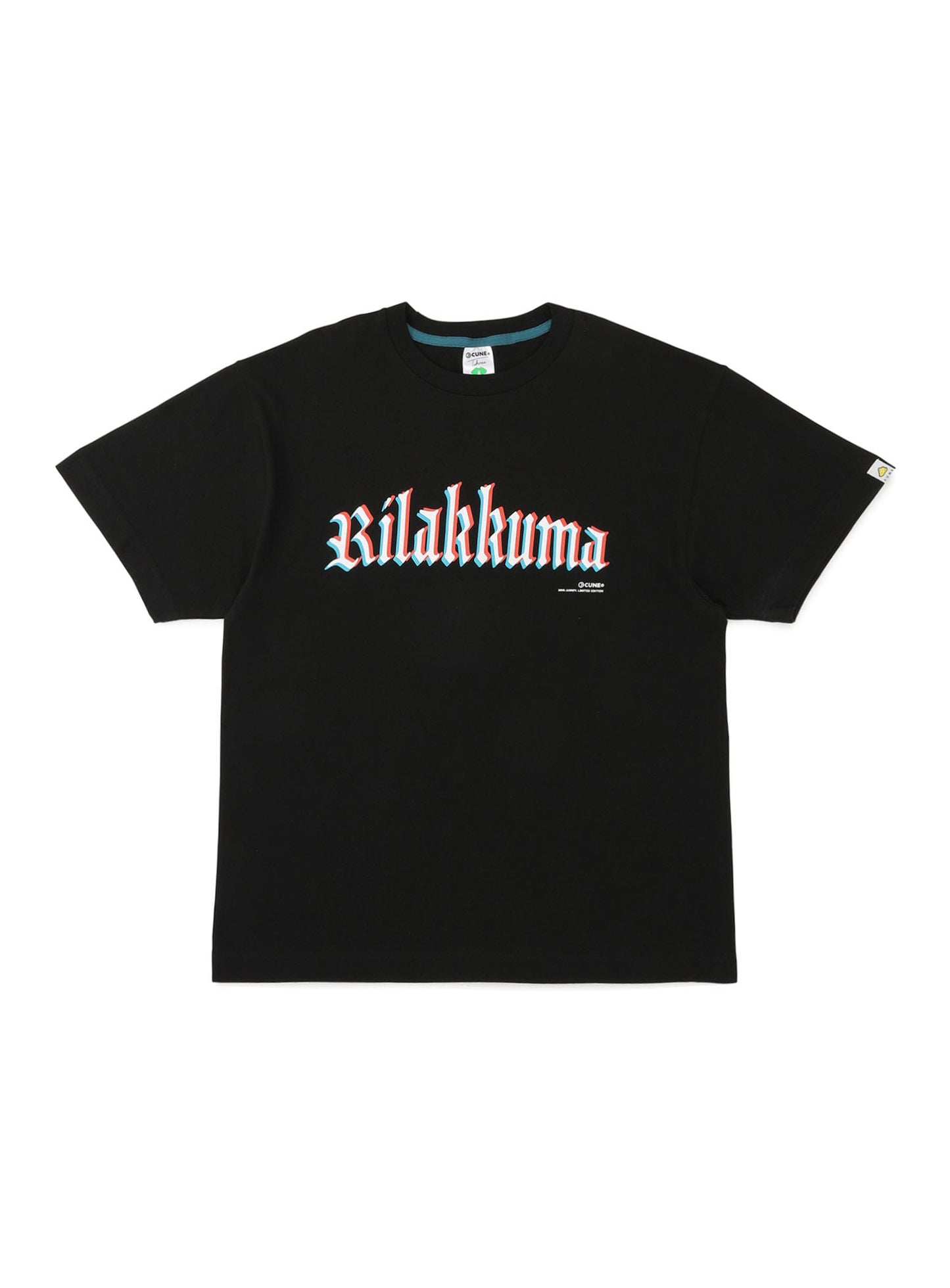 30th ANNIV T-SHIRTS リラックマ ブラックレター