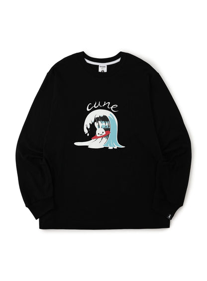 CUNE L/S Tee 波乗り