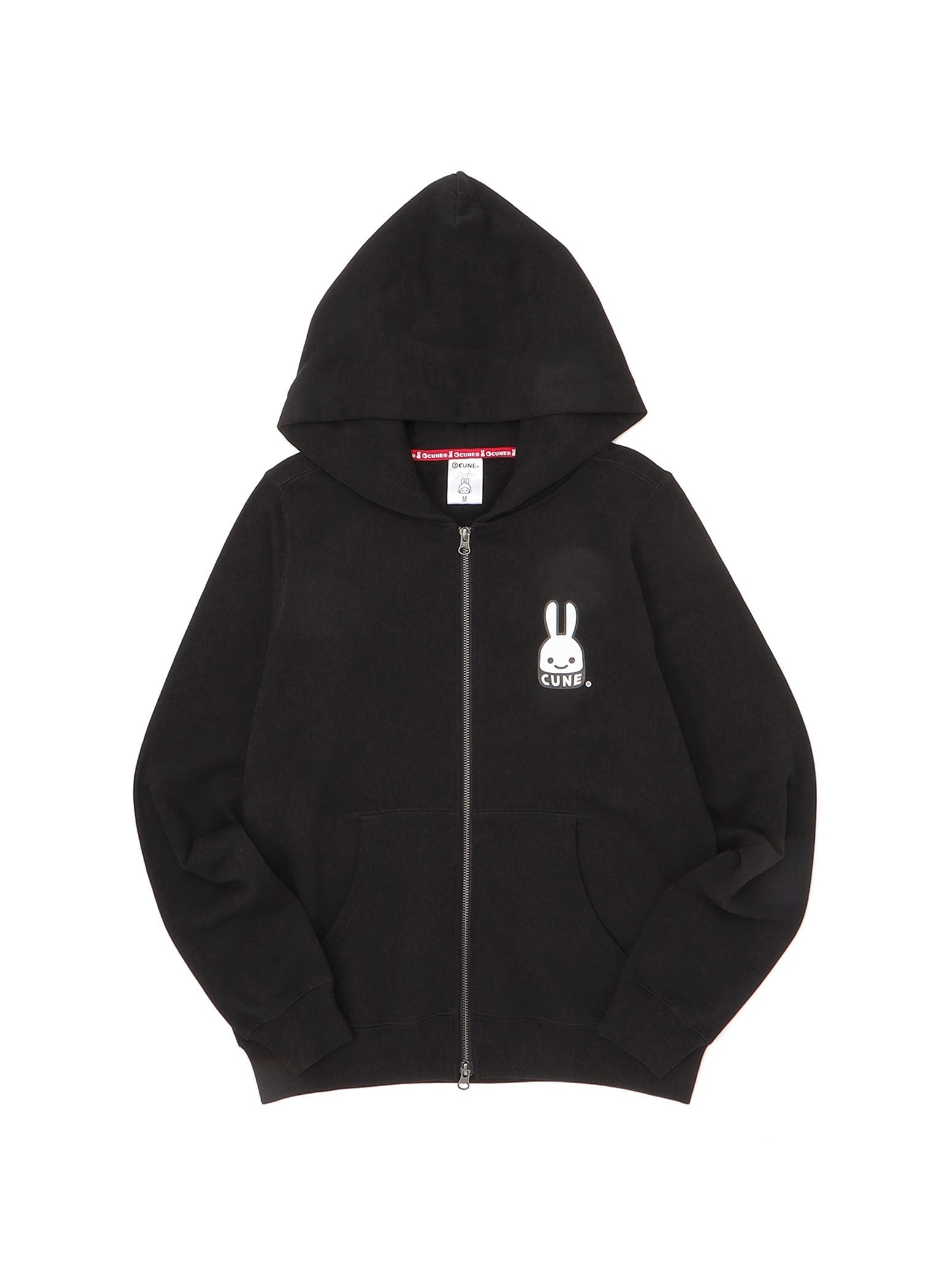 CUNE■ZIP PARKA■サイン■XLサイズ■BLACK■ウサギ■新品未使用 CUNE ZIP PARKA CUNEウサギ