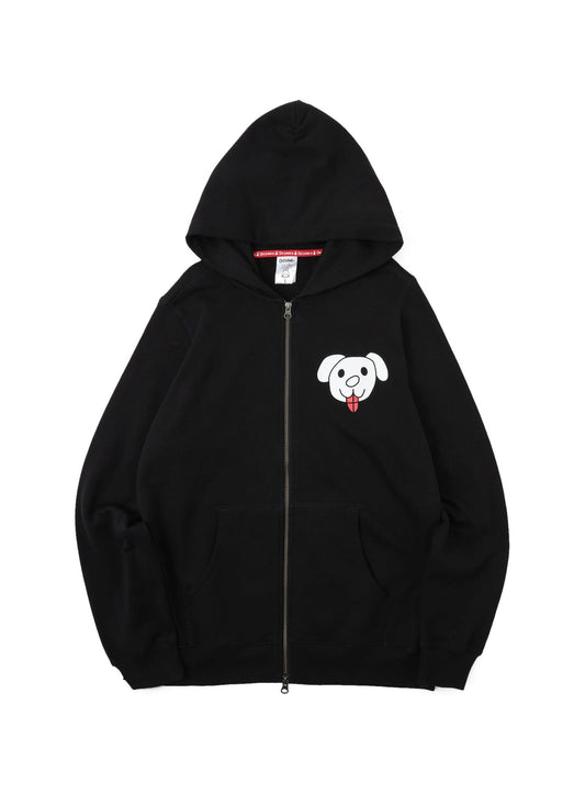 CUNE ZIP PARKA 白い犬