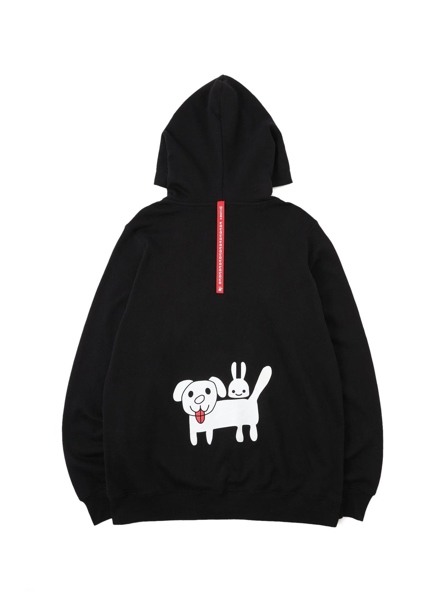 CUNE ZIP PARKA 白い犬