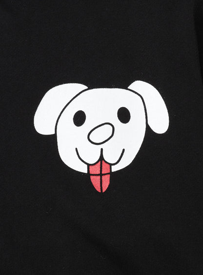 CUNE ZIP PARKA 白い犬