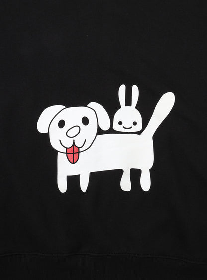 CUNE ZIP PARKA 白い犬