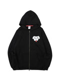 CUNE ZIP PARKA 白い犬