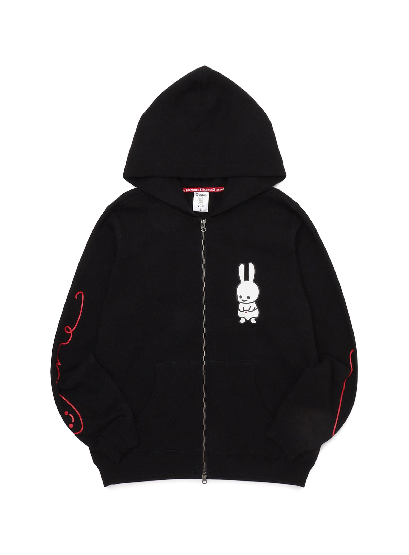 CUNE ブラック ジャンパー サイズ3 CUNE ZIP PARKA デカパン