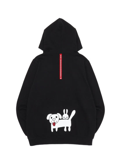 CUNE PULL PARKA 白い犬