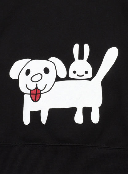 CUNE PULL PARKA 白い犬