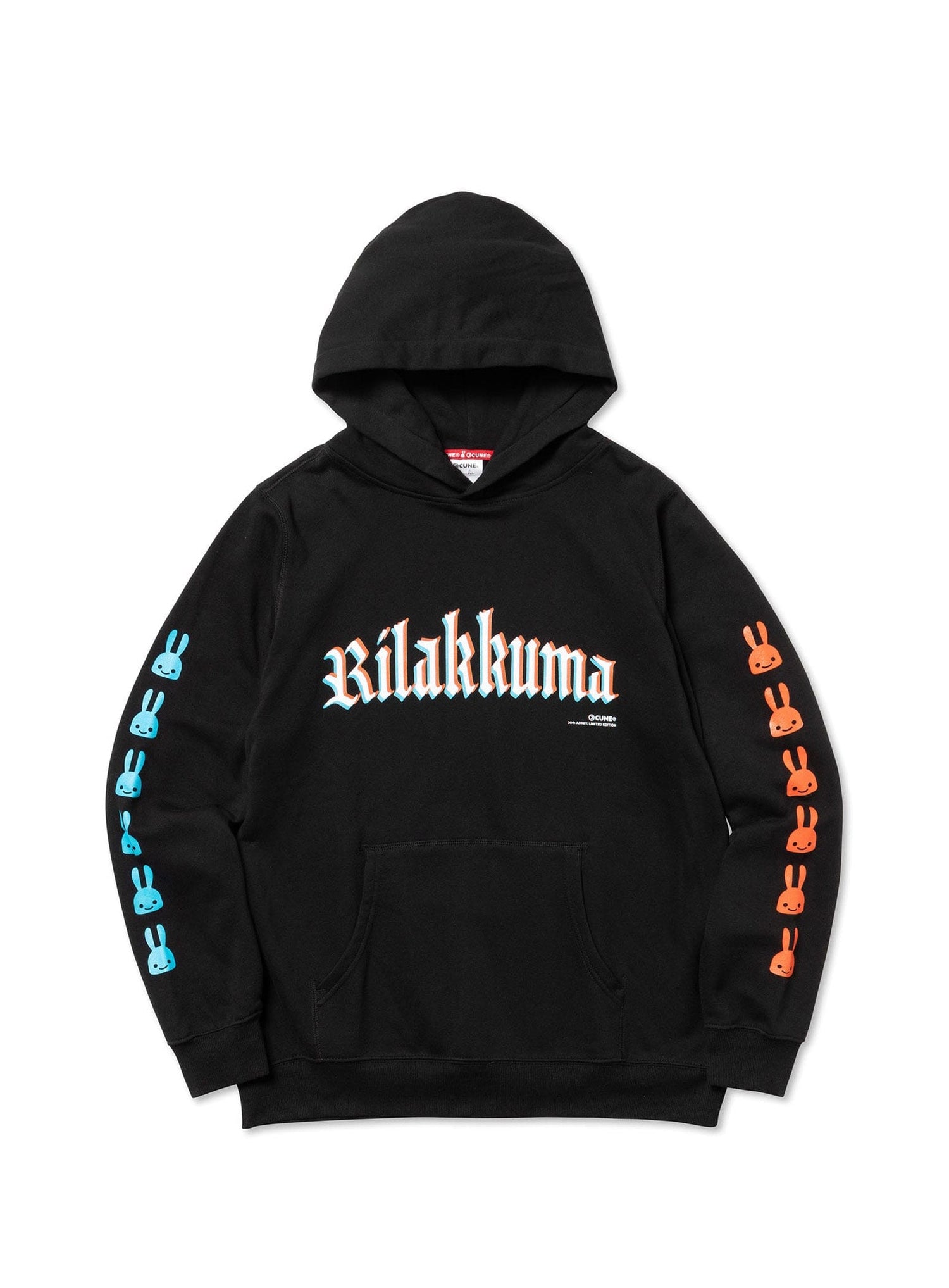 30th ANNIV PULL PARKA リラックマ ブラックレター