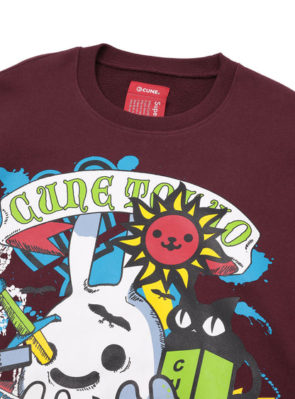 30th ANNIV ヘヴィウェイトビッグクルーネックスウェット お墓remix