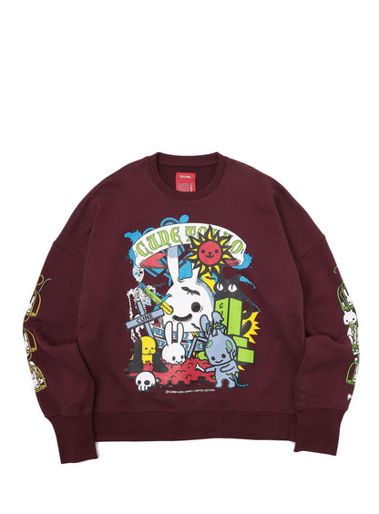 30th ANNIV ヘヴィウェイトビッグクルーネックスウェット お墓remix