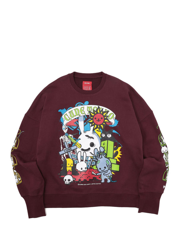 30th ANNIV ヘヴィウェイトビッグクルーネックスウェット お墓remix