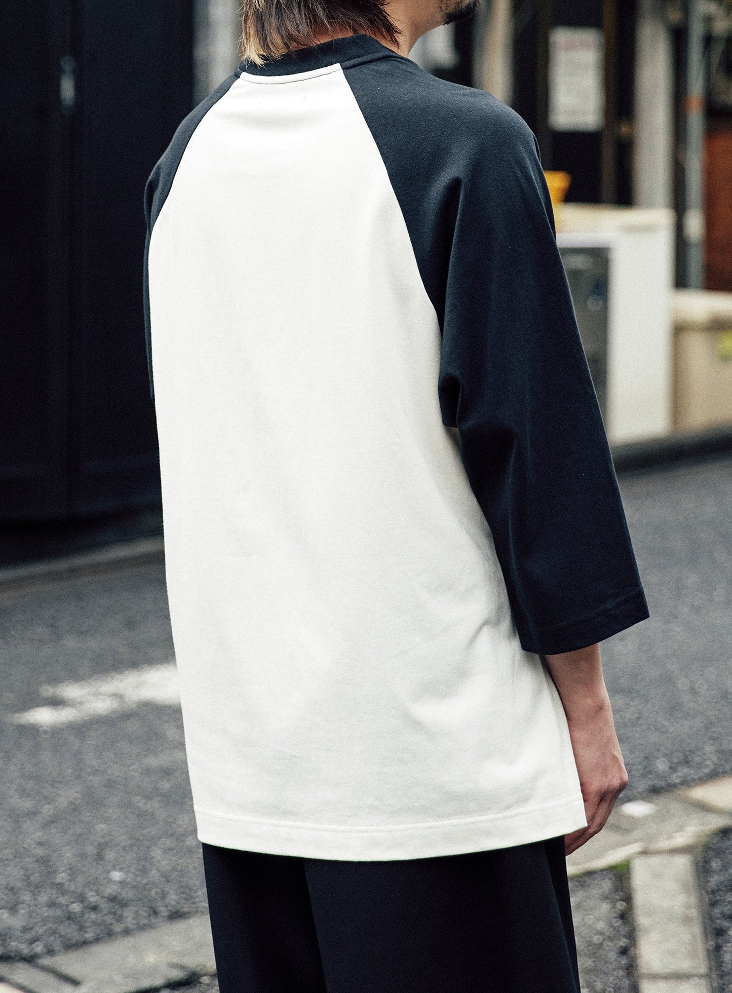 ラグランTシャツ 青空