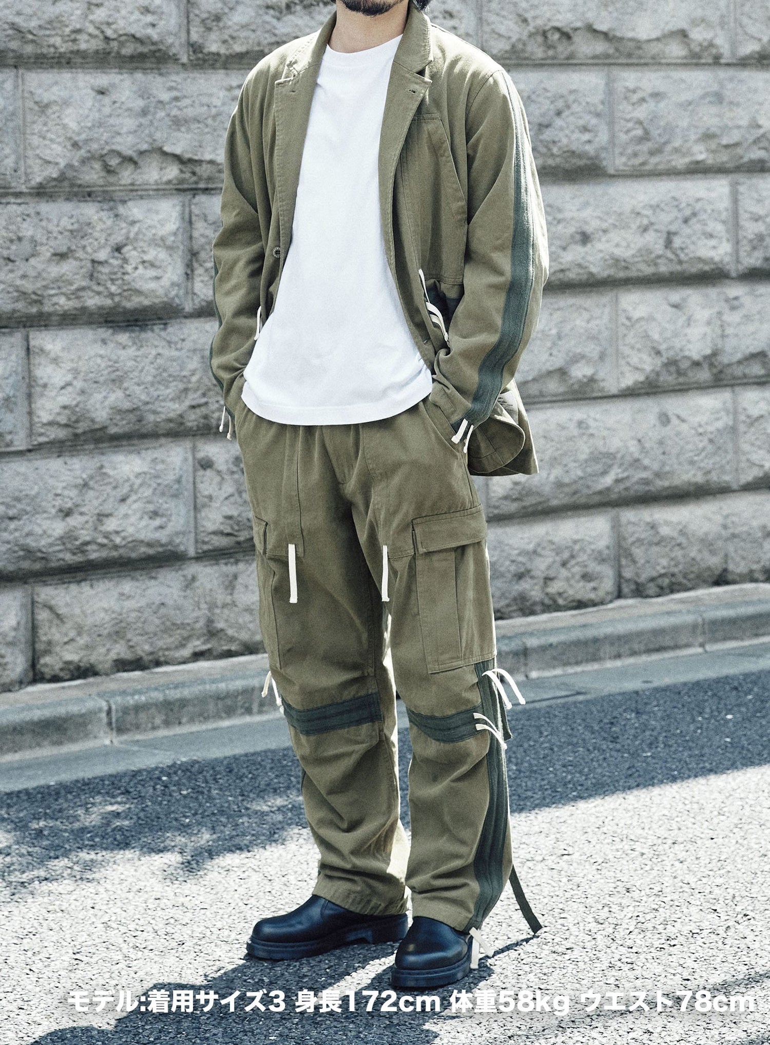 CUNE RELAX WORK WEARミリタリー風テーラードジャケット