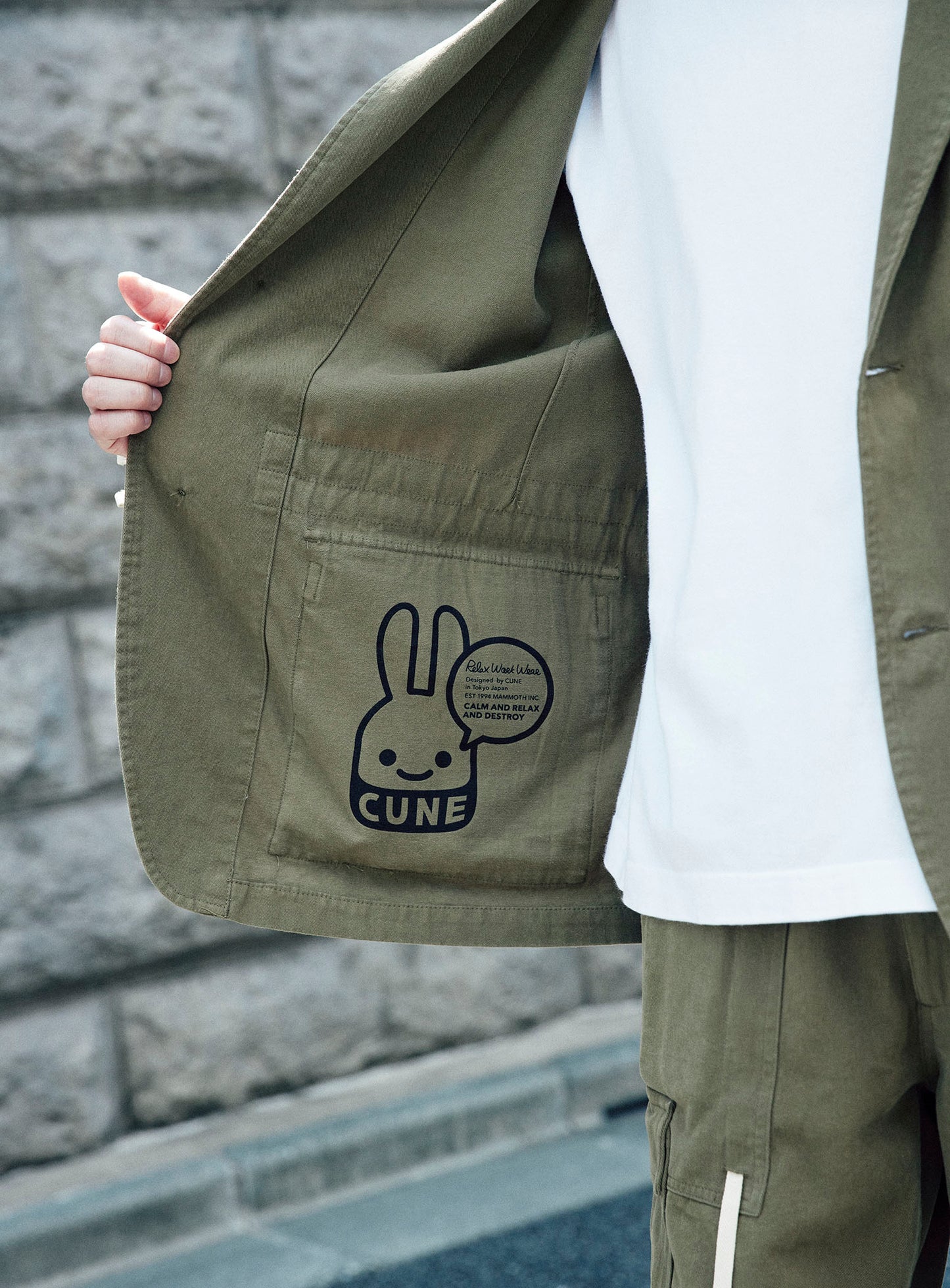 CUNE RELAX WORK WEARミリタリー風テーラードジャケット