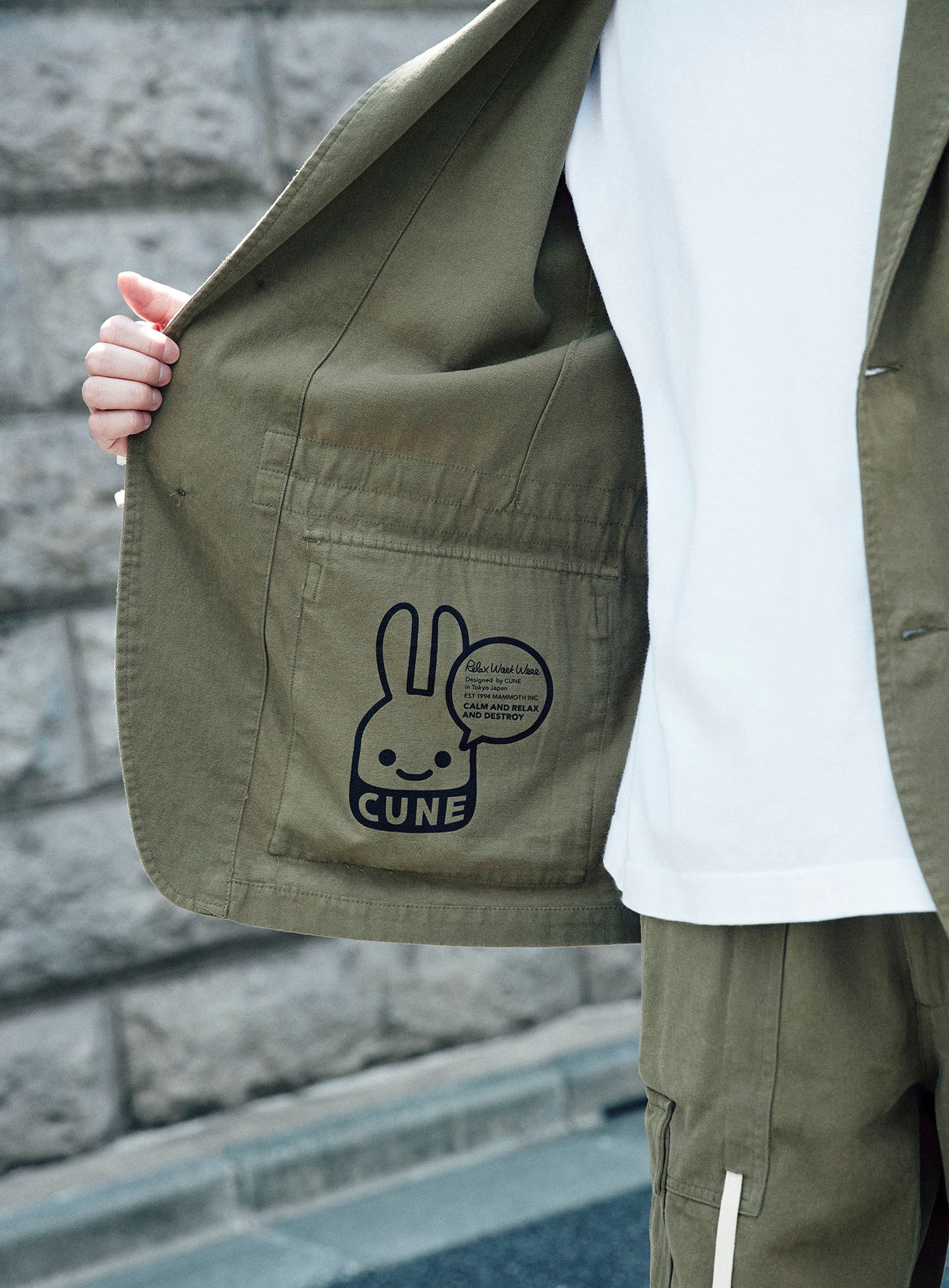 CUNE RELAX WORK WEARミリタリー風テーラードジャケット