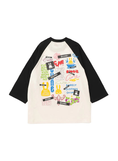 30th ANNIV ロゴたくさんラグランTシャツ