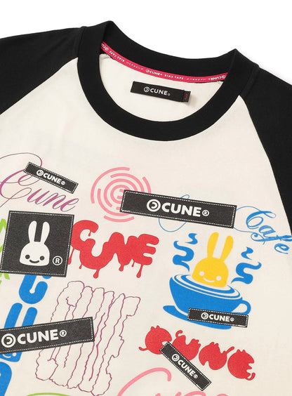 30th ANNIV ロゴたくさんラグランTシャツ