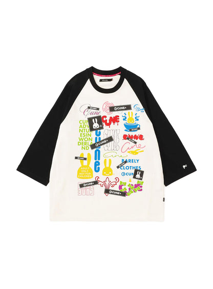 30th ANNIV ロゴたくさんラグランTシャツ