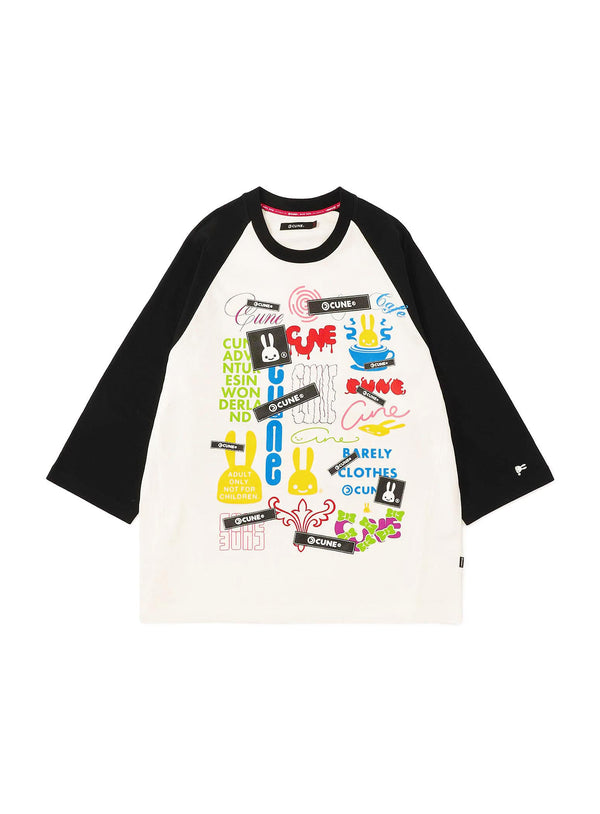 30th ANNIV ロゴたくさんラグランTシャツ