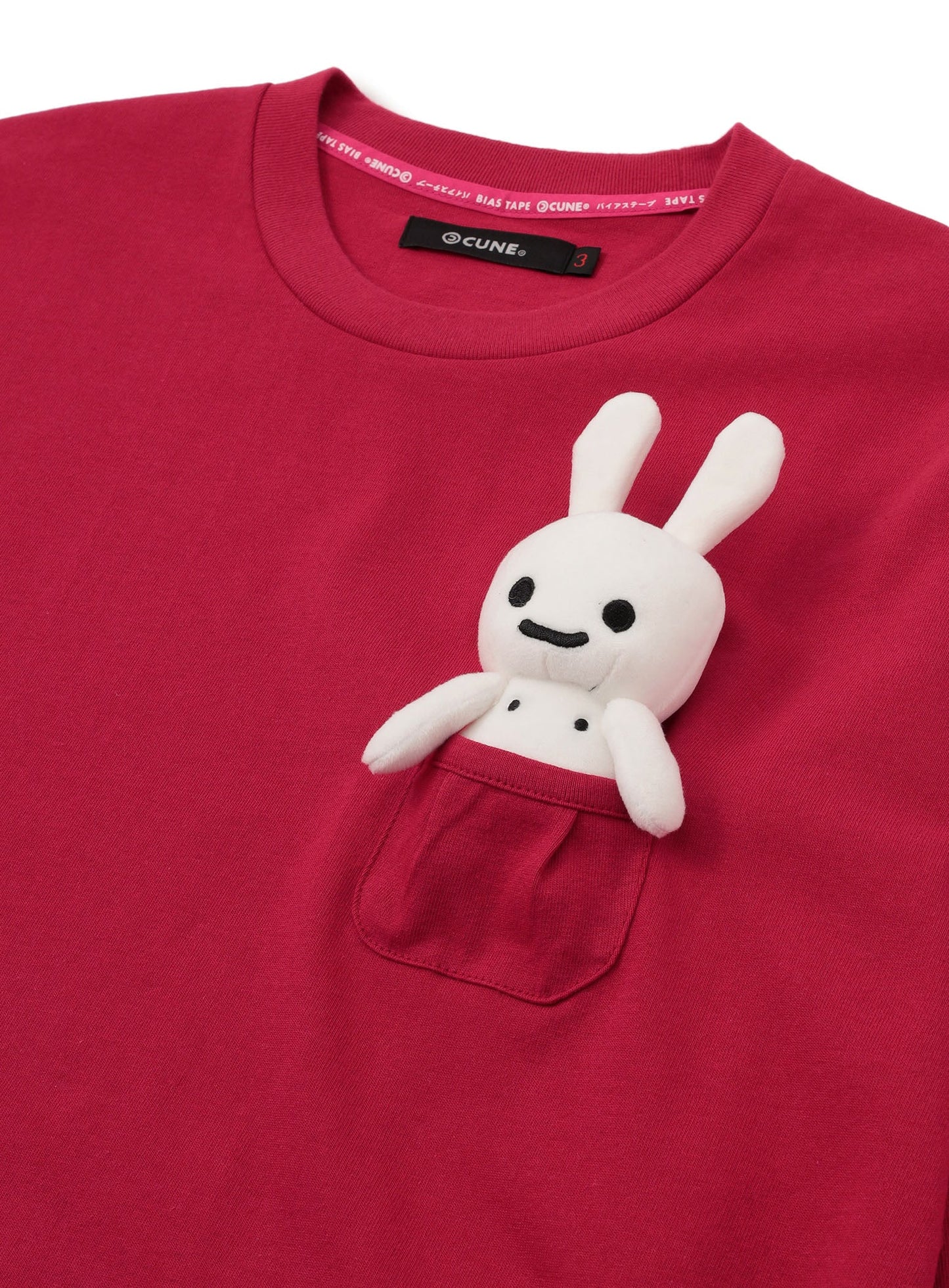 ロングスリーブカットソー うさちゃん1匹