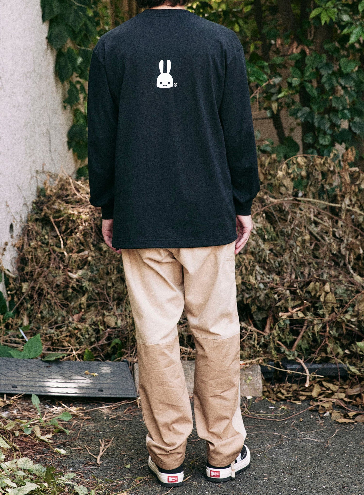 ロングスリーブカットソー うさちゃん1匹