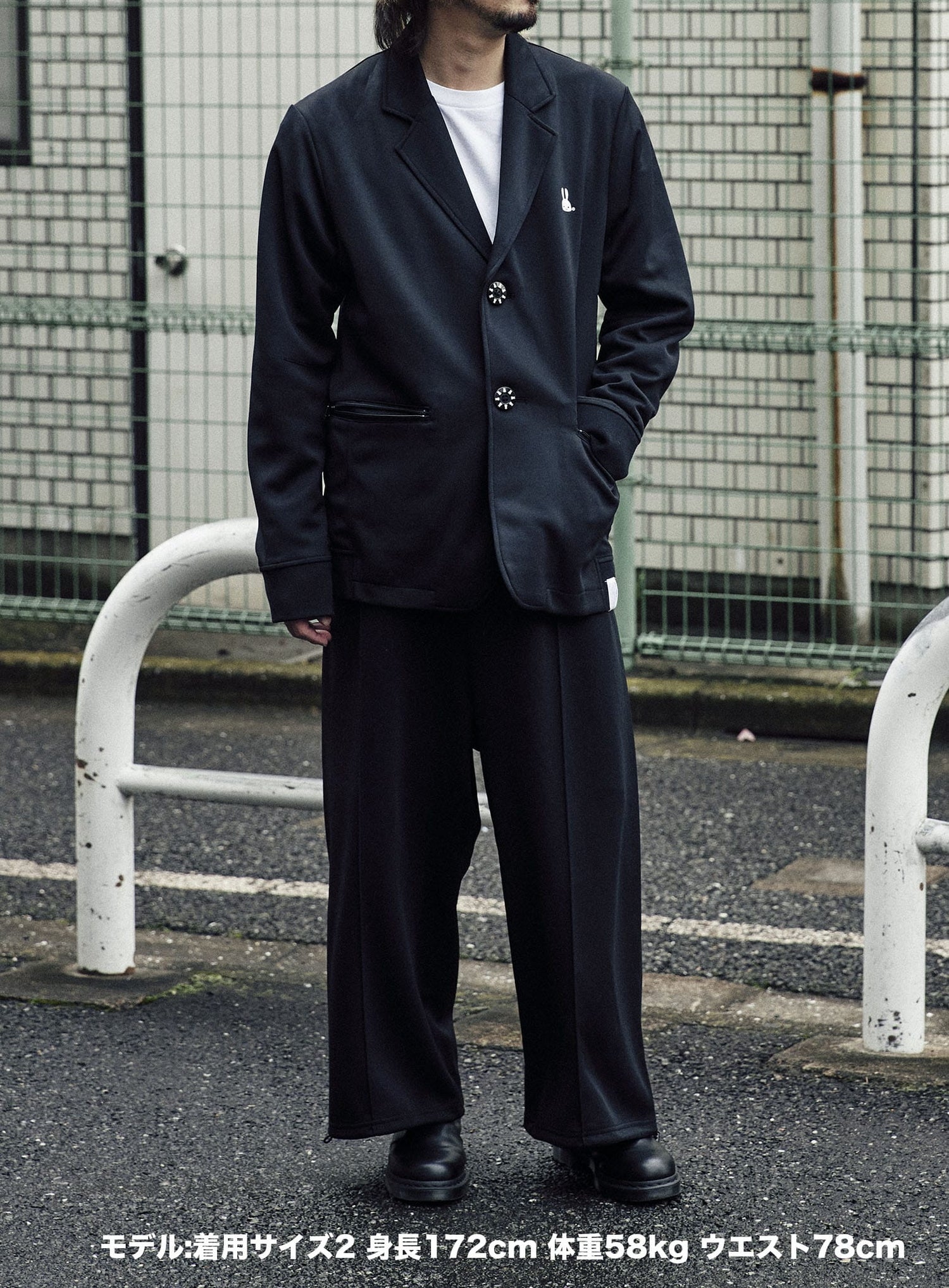 ジャージのテーラードジャケット