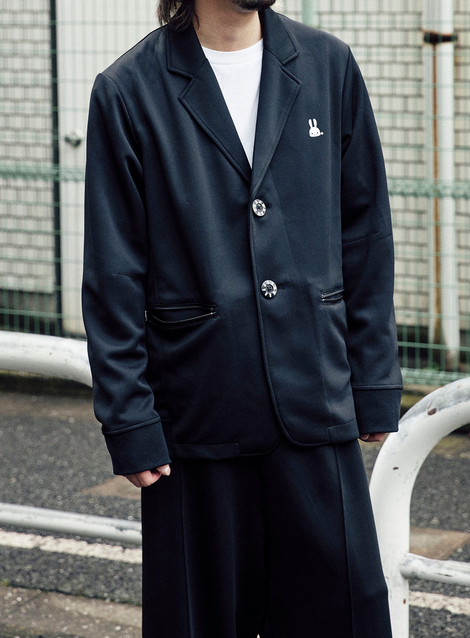 ジャージのテーラードジャケット