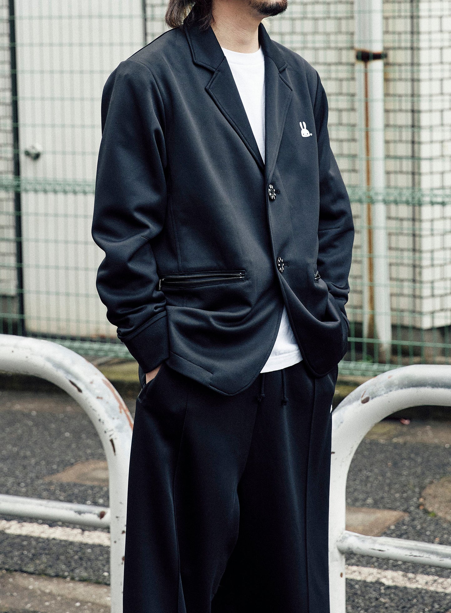 ジャージのテーラードジャケット