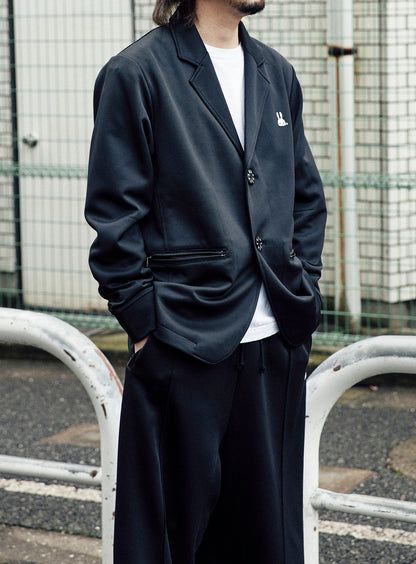 ジャージのテーラードジャケット