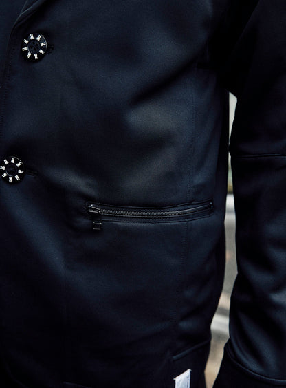 ジャージのテーラードジャケット